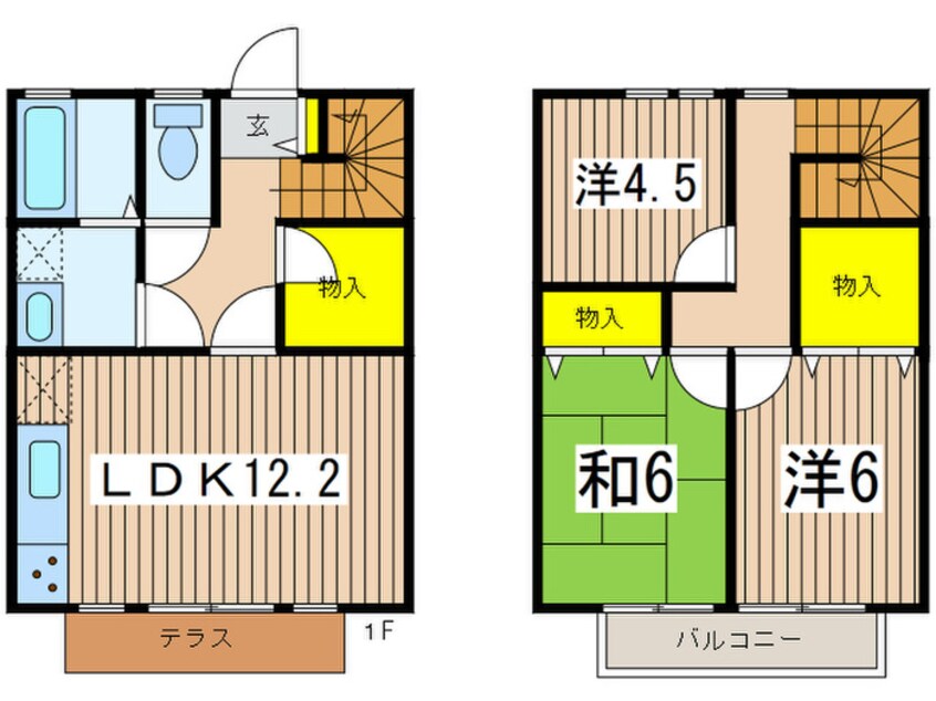 間取図 シ－サイドテラスⅠ