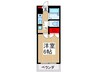谷津の森ハイム 1Kの間取り