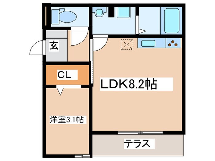 間取り図 コンフォール夕陽ケ丘