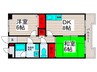 エステ－ト西新井 2DKの間取り