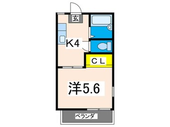 間取図 サンヒルズぐみさわ