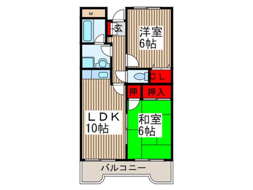 間取図 センタ－ヴィレッジコ－ト