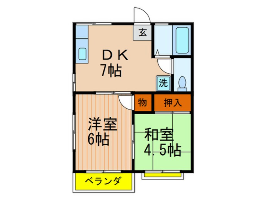 間取図 ABハイツ