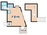 三ツ沢ホ－ムズ 1Rの間取り