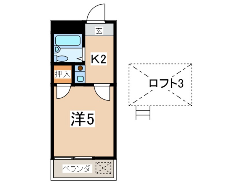 間取図 キャッスル佐野