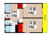 コ－ポ大野 2DKの間取り