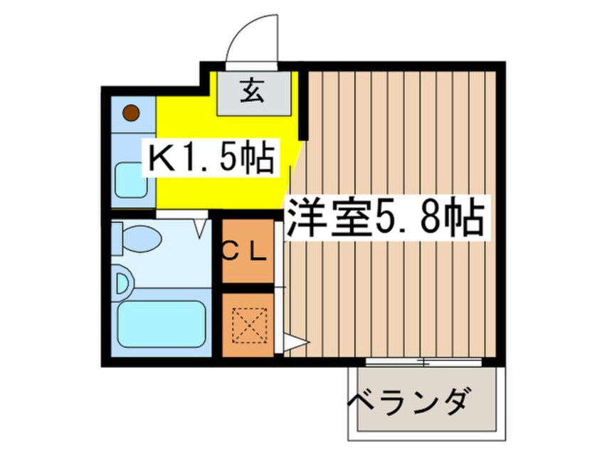 間取図 プランド－ル武蔵野