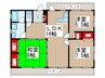 フロンティア文蔵 3LDKの間取り