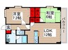 アウラ10 2LDKの間取り