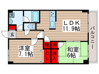 間取図 アウラ10