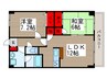 アウラ10 2LDKの間取り