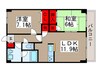 アウラ10 2LDKの間取り