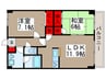 アウラ10 2LDKの間取り