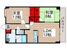 アウラ10 2LDKの間取り