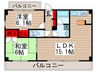 アウラ10 2LDKの間取り