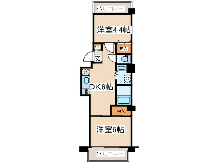 間取図 ポンパドウル赤堤