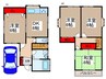 北本西高尾2丁目　4DK　戸建 4DKの間取り