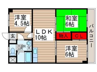 間取図 ニュ－松戸コ－ポＣ棟
