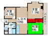 ニュ－松戸コ－ポＣ棟 3LDKの間取り