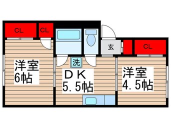 間取図 ヤマサイコ－ポ３号棟