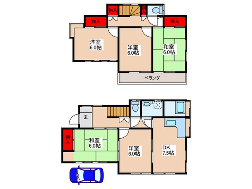 間取図 上鷺宮４丁目貸家