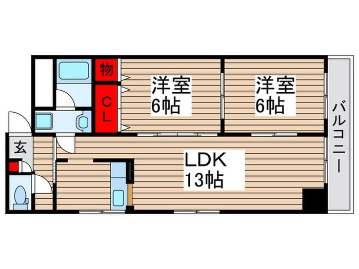 間取り図 第５泉ビル(401)