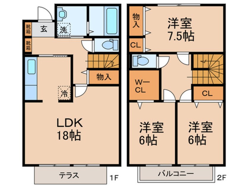 間取図 マリ－コ－トＡ