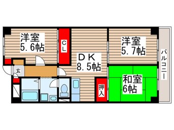 間取図 第５千代田マンション