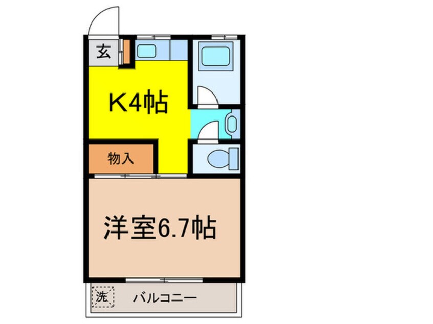 間取図 コーポエクセル