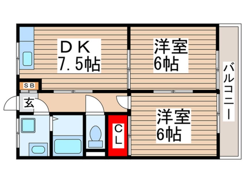 間取図 ラ・ベルメゾンⅢ