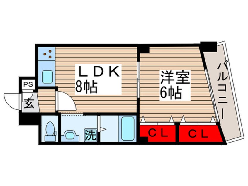 間取図 ネオコーポ行徳(403)