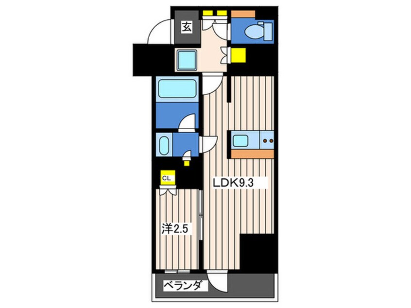 間取図 パークアクシス横浜阪東橋