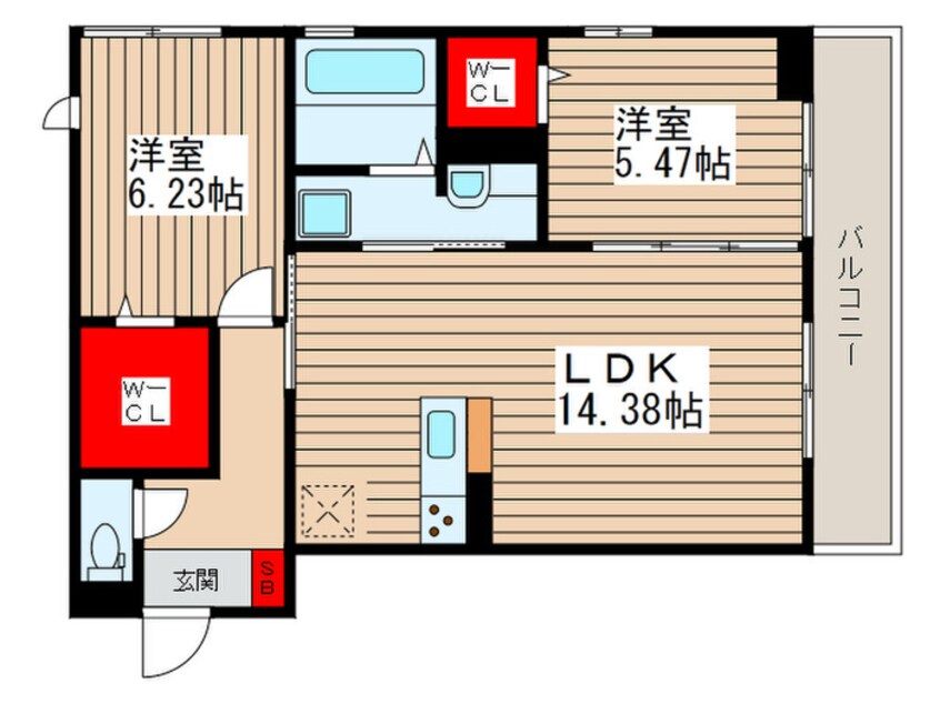 間取図 エトス　レヴァン