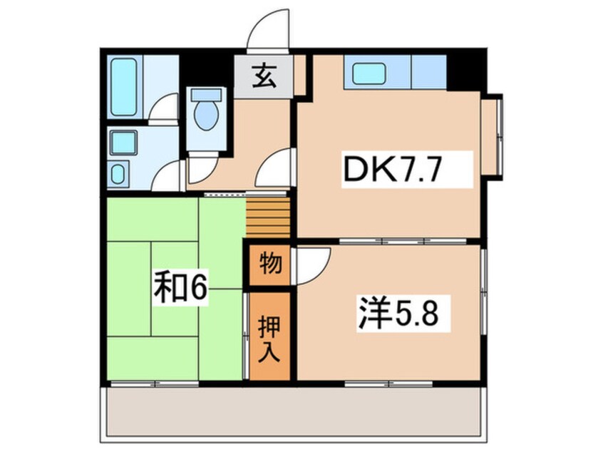 間取図 日宝コ－トヒルズ洋光台Ⅳ