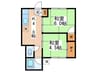 マンション青木 2Kの間取り