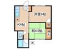 マンション青木 2Kの間取り