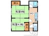 マンション青木 2Kの間取り