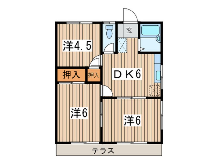 間取図 化粧坂ハイツ