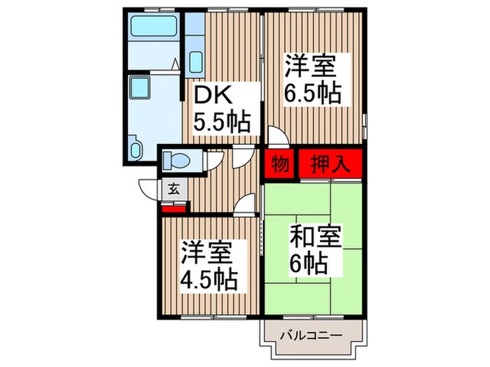 間取り図 リ－ヴス所沢Ⅰ