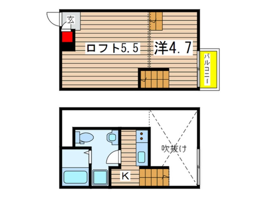 間取図 シャンティ道場北