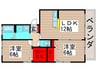 サンモ－ル梨本 2LDKの間取り