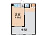 アサイハイツ 1Rの間取り