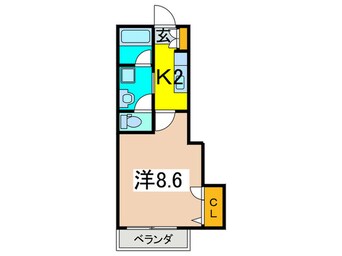 間取図 バンヴェ－ル宮前