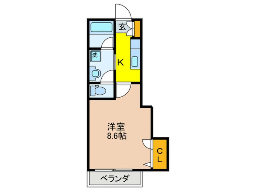 間取図 バンヴェ－ル宮前