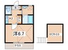 寺谷ヒルズ 1Kの間取り