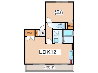 間取図 善行坂ビレッジⅡ