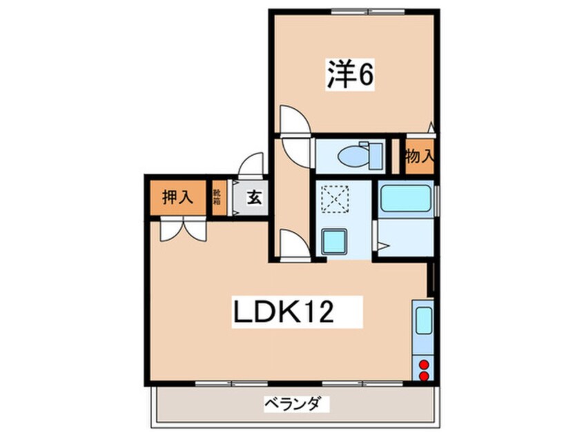 間取図 善行坂ビレッジⅡ