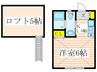 クレールコート 1Kの間取り