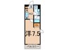 モント北馬込 1Kの間取り