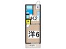 ＳＫハイツ 1Kの間取り